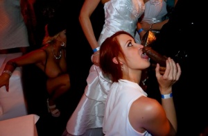 Drunk chicks partake in hetero and lesbian sex inside a nightclub