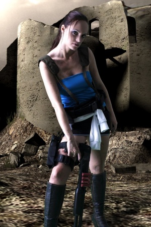 Jill Valentine Resident Evil nude cosplay
