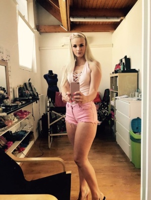 Blonde girl from Czechoslovakia Zdenka takes non nude self shots 77582343