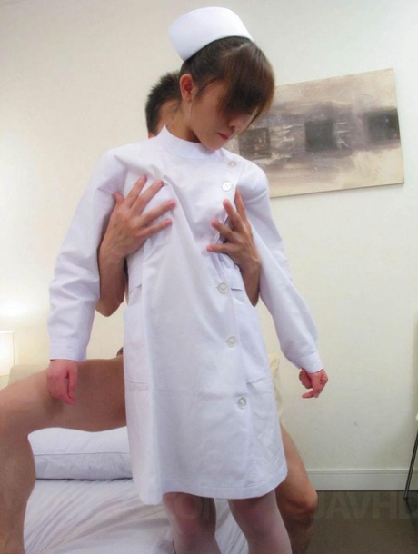 Japanese nurse Miina Minamoto has sex with a patient during a sponge bath 16551441