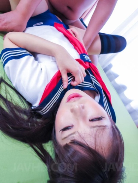 Japanese hottie Yuri Sakurai has sexual relations in a cute sailor outfit 99958835