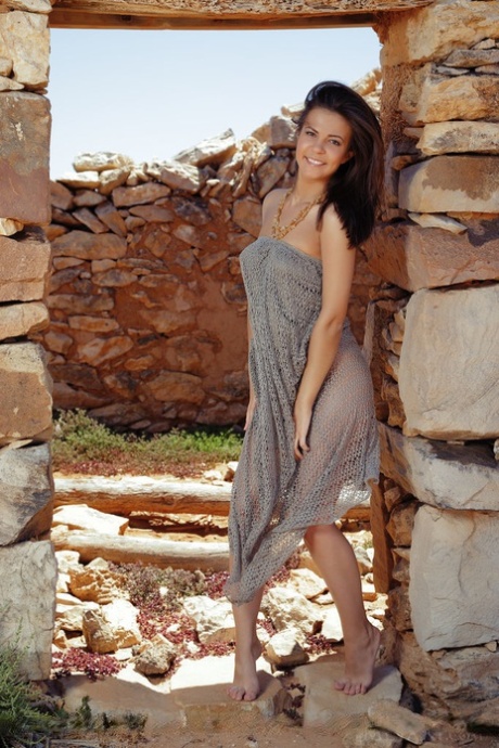 Sweet girl Zelda B gets totally naked inside the remains of an ancient house 93223732