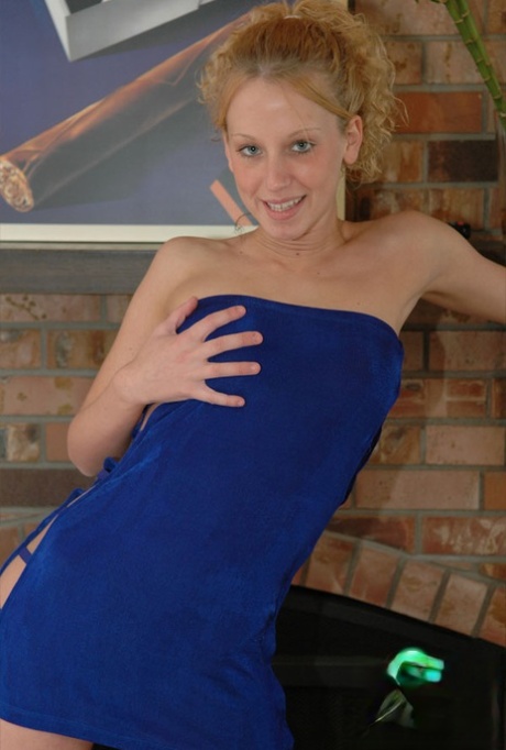 Cute teen girl Gotta Love Lucky models non nude in a blue dress 22330871