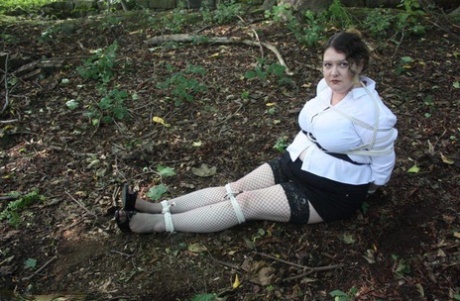 Overweight woman gets tied up and gagged before being abandoned in the woods 79079055