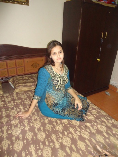 Pregnant Indian girl exposes her milk filled tits and swollen belly 62850810