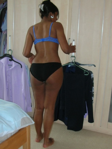 Indian female is caught in her underwear while trying on different outfits 66964004