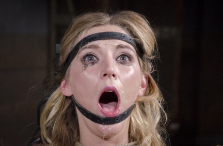 Restrained female Mona Wales is face fucked while impaled on a Sybian 65436040