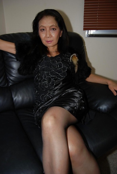 Beautiful asian mature brunette Setsuko undressing her sweet body 90860466