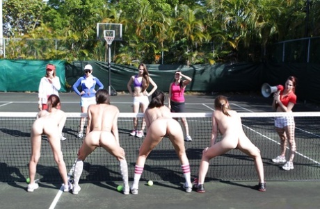 Lesbians are having some fun on the tennis court like always 67427347