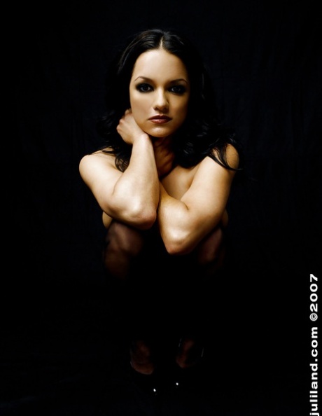 Latina pornstar Monica Mendez posing sexily in black pantyhose 85139907