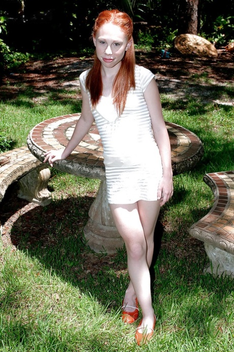 Petite teen nude model Trinity Cole in erotic outdoor shoot 97284726