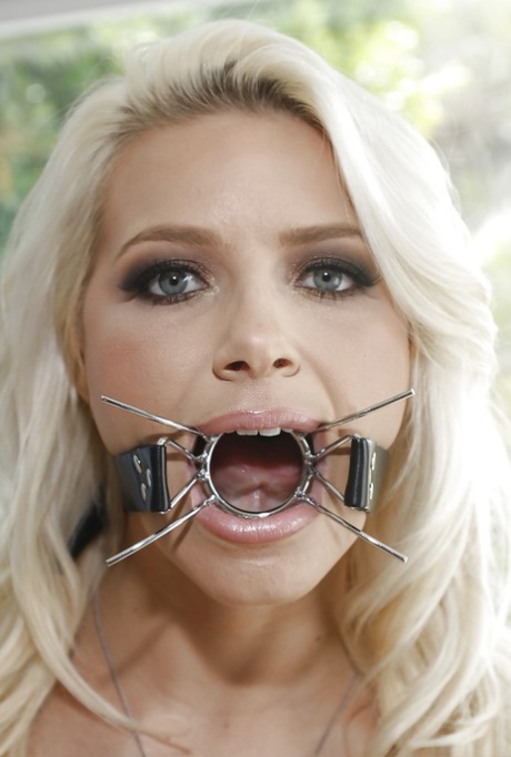 Seductive blonde babe Anikka Albrite trying out some fetish stuff 57035892