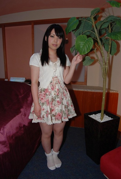 Lovely asian teen Chisa Nagata getting nude and vibing her slit 37166489